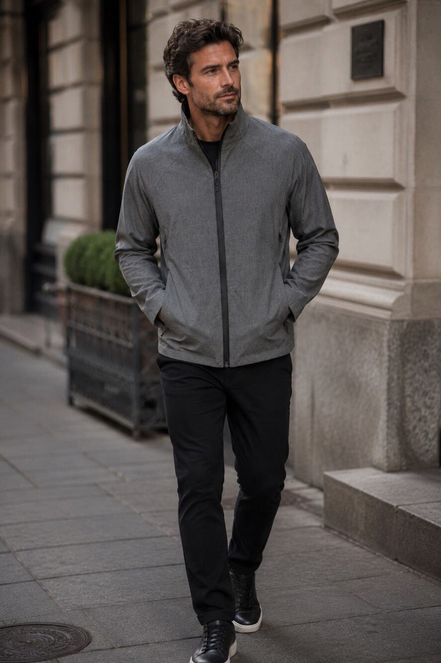Aether Apparel Transport Grey Techwear Waterproof Full Zip Jacket Size 3